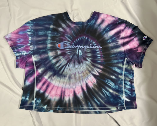 Ice Dye Champion XXL Crop Top